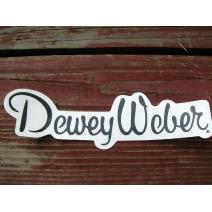 Dewey Weber Script Sticker Image