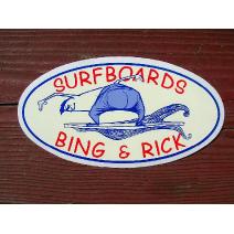 Bing & Rick Surfboard Sticker Image