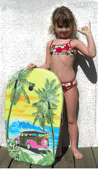 Even the smallest surfer or boogie boarder is welcome at Lincoln City Surf Shop